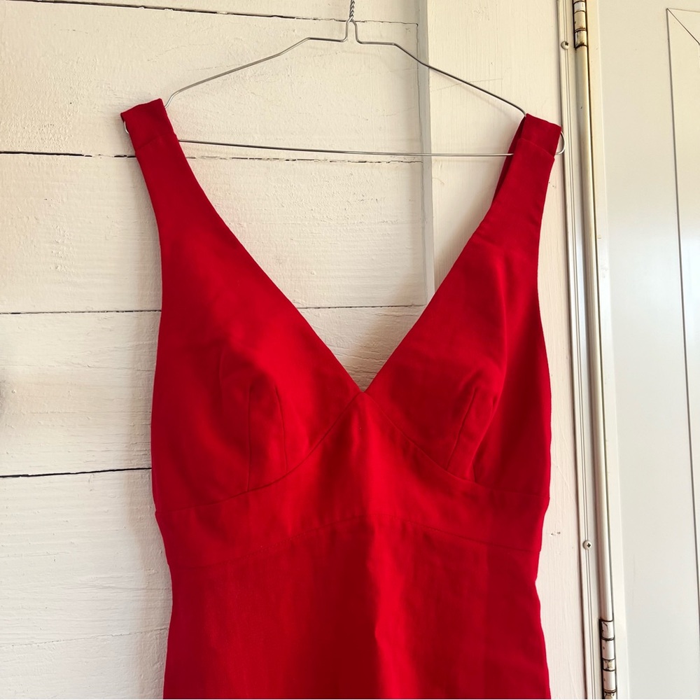 Designer Red Dress - Picture 2 of 11